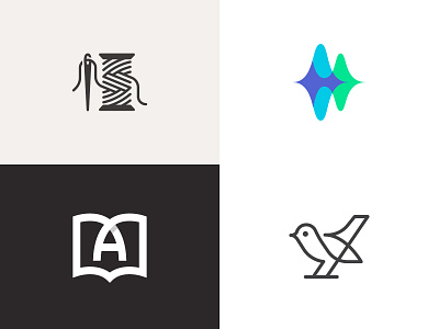 Top 4 of 2018 animal bird icon letters logo mark monogram symbol