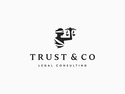 Trust & Co consulting icon judge justice lady law lawyer legal logo mark symbol trust