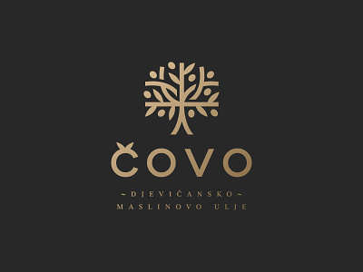 Covo Olive Oil branch food icon leaf logo mark nature oil olive symbol tree