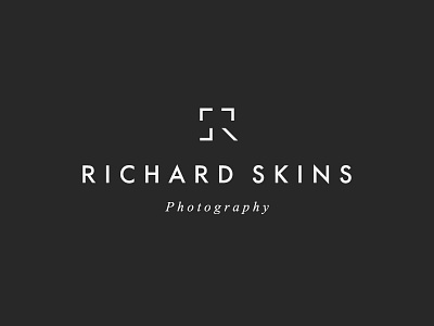 Richard Skins Photographer camera focus icon lense letter letters logo mark monogram photo photographer photography r s shoot symbol