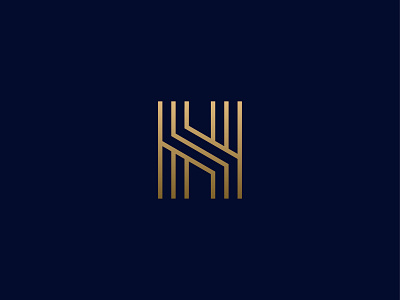 HN Monogram h icon letters logo luxury mark monogram n symbol