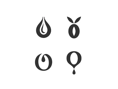 Oro Verde drop icon leaf letter logo mark olive olive branch olive oil simple symbol tree