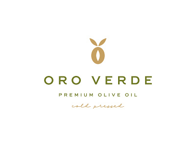 Oro Verde food icon leaf logo luxury mark oil olive oro symbol verde