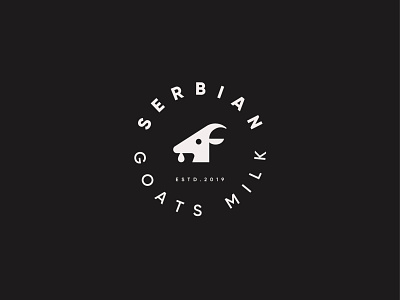 Serbian Goats Milk animal drop goat icon logo mark milk serbia symbol
