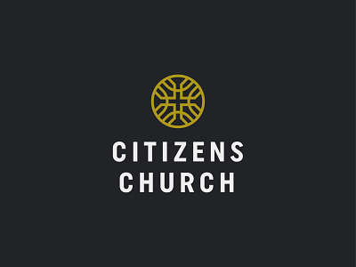 Citizens Church church citizens cross house icon logo mark religion symbol