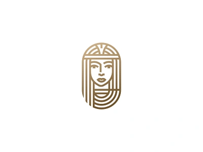 Ancient Egyptian Goddess ancient egypt god icon logo mark portrait symbol woman