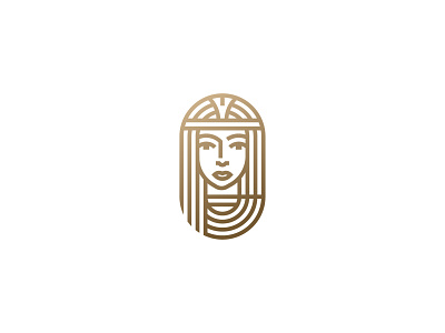 Ancient Egyptian Goddess ancient egypt god icon logo mark portrait symbol woman