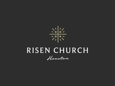 Risen Church church cross faith icon jerusalem logo mark risen symbol