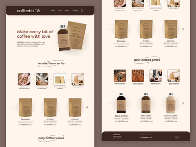 coffeebit | Coffee Store Ecommerce Web UI Design