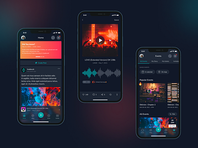 Music Social Commerce App Design