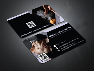 Gym Fitness Business card business card business card design fitness business card graphic design gym business card