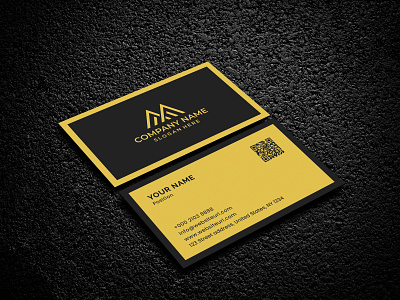 Elegant Business Card Design business card business cardd esign design elegant business card golden business card graphic design name card professional business card visiting card