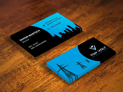 Electrical Company Business Card Design