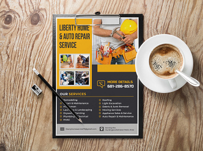 Home Repair Service Flyer brochure design business flyer design flyer designs graphic design poster