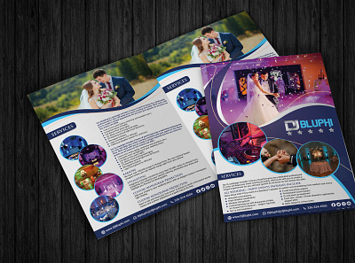 DJ Party Service Flyer Design brochure design business flyer design flyer designs graphic design poster
