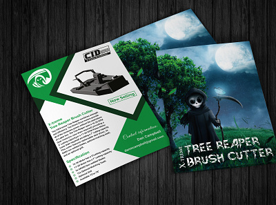 Tree Reaper & Brush Cutter Service Flyer brochure design business flyer design flyer designs graphic design poster