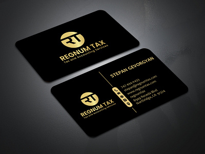 Professional Golden Business Card Design