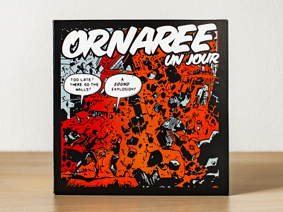 Ornaree / Un Jour album album art album cover bangkok comic design explosion grunge music orange ornaree rock sound thailand un jour