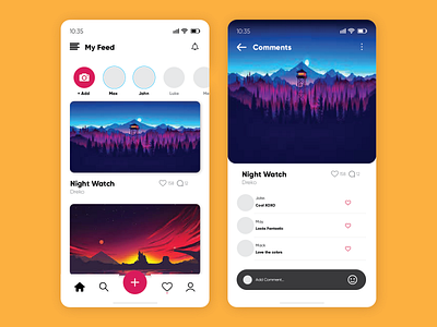 Social Media App UI