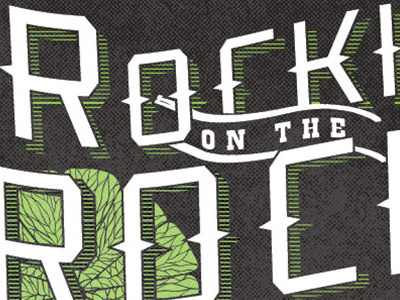 Rockies on Da' Rocks event font typography