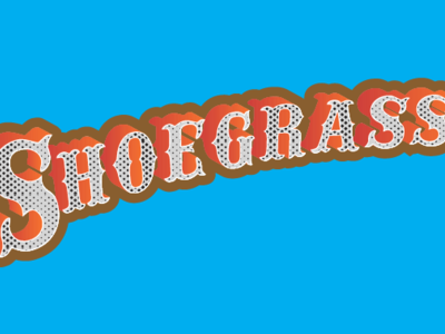 Shoegrass Bluegrass bluerass design font music typography