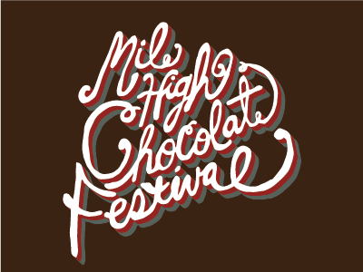 chocolat event handwritten identity logo