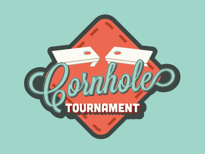corholio cornhole games identity illustration logo