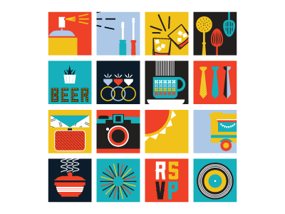 Flea Market Icons denver icons illustration thrift