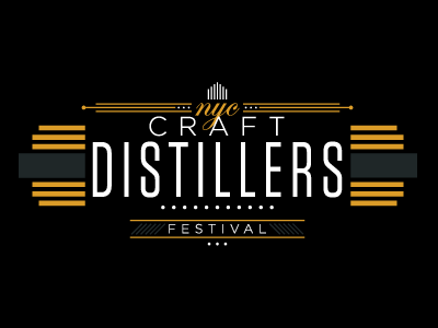 nyc craft distillers fest denver illustration logo