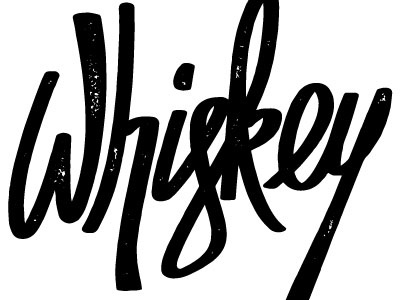 frisky whiskey denver handwritten illustration logo typeface