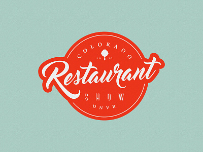 Colorado Restaurant Show colorado design food logo