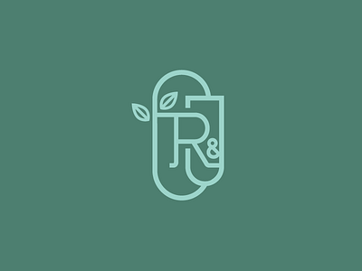 R&J logo monogram wedding