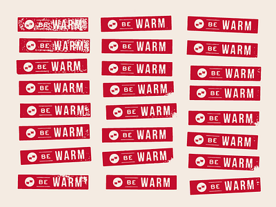 when winter strikes brand logo red stamp warm winter