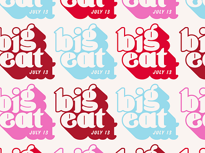 Big Eat color denver explore food logo pattern