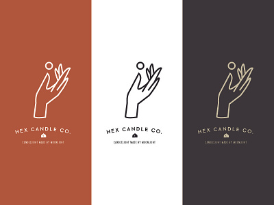 logo graveyard : hex candle denver design hand logo
