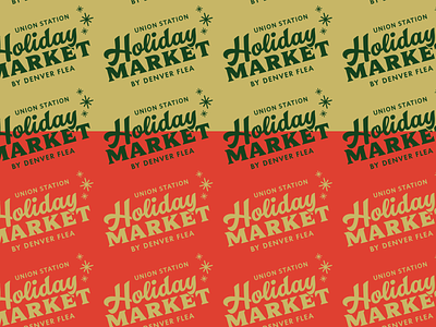 holiday market logo branding denver design holiday