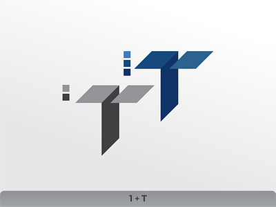 Logo Simple ( 1 + T ) logo logo 1 logo 3d logo a logo alphabeth logo design logo simple logo t logo u