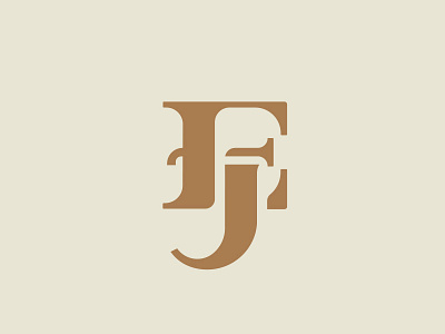 EJ monogram letter logo monogram
