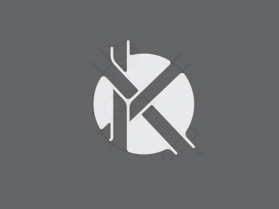 Monogram for singer Kapushon design k letter logo monogram singer