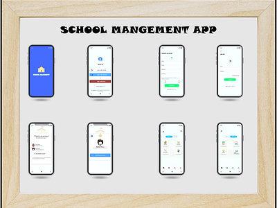 School Management app prototype design