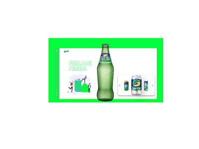 Sprite Fresh Feeliing can split Animation ui-ux webpage Design animation branding fresh sprite drinks ui