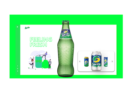 Sprite Fresh Feeling can split Animation ui-ux webpage Design