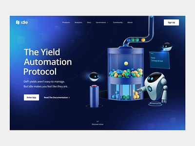 Landing page for crypto investors 3d crypto investment landing page robot ui