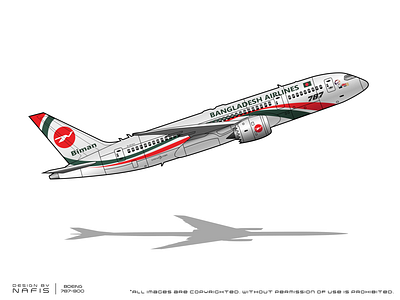 Bangladesh Airlines 787 airline art bangali bangladesh bd bd airline boeing dhaka digital art dreamliner graphic design illustration vector vector art