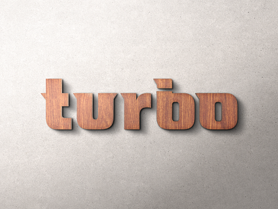 Turbo Wooden Signage