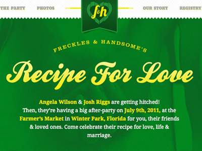 Recipe For Love website