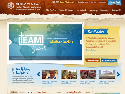 Global Mission Initiative - Home Page web web design