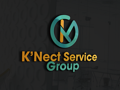 K Nect Service Group Logo Design by Warten weg branding design espere camino graphic design illustration logo logo design logo graphic design ui ux vector warten weg