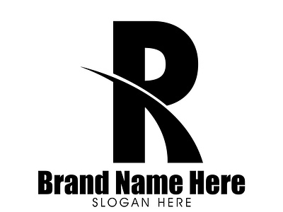 Modern Minimalist R Letter Logo Design in Adobe Illustrator