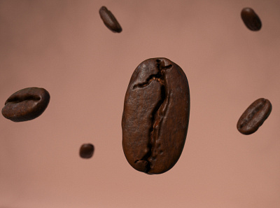 Coffee Bean 3d cafe cinema4d coffee bean concept cormoranstudio design realistic